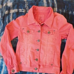 2$10 Faded red Denim Jacket
